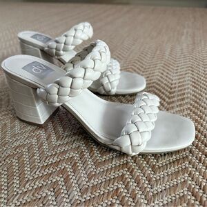 DV by Dolce Vita Women's Cream Braided Heels